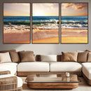 Serene Beach Path Canvas Art, Giclee Canvas Print with