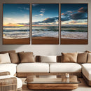 Ocean Beach Wall Art Canvas Print Sunset Artwork Print by MyGreatCanvas | Canvas Wall Art Prints | Photo Prints & Wall Decor