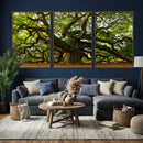 Angel Oak Tree Wall Art Canvas Print | Forest Tree Nature