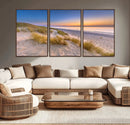 Sunrise On The Beach Wall Art Canvas Print