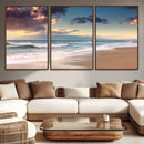 Cloudy Weather Beach Sunset Canvas Print | Sunrise Wall Art by MyGreatCanvas | Canvas Wall Art Prints | Photo Prints & Wall Decor