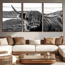 Longhorn Steer Canvas Print Wall Art, Highland Cow Canvas by MyGreatCanvas | Canvas Wall Art Prints | Photo Prints & Wall Decor
