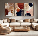 Boho Wall Art Canvas Print Set Mid-Century Prints Bohemian by MyGreatCanvas | Canvas Wall Art Prints | Photo Prints & Wall Decor