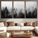 Fogy Forest Canvas Wall Art Print - Mountain Wall Art with