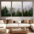 Forest Wall Art Canvas Print | Foggy Forest Wall Art | Pine