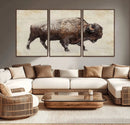 Buffalo Wall Art, Western Bison Canvas Print, Rustic Buffalo by MyGreatCanvas | Canvas Wall Art Prints | Photo Prints & Wall Decor