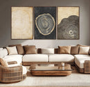 Tree Rings Canvas Wall Art Print – Minimalist Natural