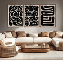 Canvas Print Wall Art Abstract Art Boho, Framed Boho Art