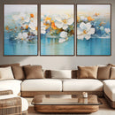 Abstract Flower Wall Art Canvas Print