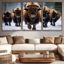 Buffalo Wall Art Canvas Print, American Bison Herd Wall Art by MyGreatCanvas | Canvas Wall Art Prints | Photo Prints & Wall Decor