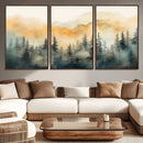 Abstract Forest Print - Mountain Wall Art | Autumn Landscape