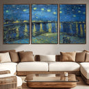 Vincent van Gogh Starry Night over the Rhone Abstract Wall