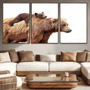 Mother and Baby Bear Canvas Wall Art - Adorable Wildlife by MyGreatCanvas | Canvas Wall Art Prints | Photo Prints & Wall Decor
