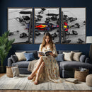 RedBull Formula 1 Canvas Wall Art Print
