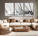 Yacht Sailboat Regatta Canvas Wall Art Canvas Print