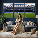 Chelsea FC Soccer Team Print - Stamford Bridge Stadium Wall
