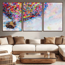 Don't Look Up Movie Canvas Wall Art - Vibrant Floating House