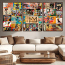 Abstract Art Collage Wall Art Canvas Print – Framed, Ready