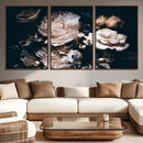 Pink Peonies Flowers Large Canvas Art Print