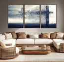 Jesus and the Fading Cross Wall Art Print – Symbol of Faith, by MyGreatCanvas | Canvas Wall Art Prints | Photo Prints & Wall Decor