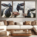 Vintage Baby and Mom Cattle Wall Art Canvas Print by MyGreatCanvas | Canvas Wall Art Prints | Photo Prints & Wall Decor