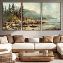 Abstract Acadia National Park Wall Art Canvas Print -