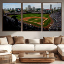 Chicago Cubs Baseball Team Print - Wrigley Field Stadium