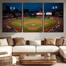St. Louis Cardinals Baseball Team Print - Busch Stadium Wall by MyGreatCanvas | Canvas Wall Art Prints | Photo Prints & Wall Decor