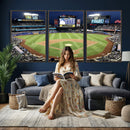 Citi Field Wall Art Print | 3-Panel New York Mets Baseball