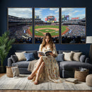 New York Mets Baseball Team Print - Citi Field Stadium Wall