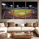 Fenway Park Wall Art Canvas Print | Large Baseball Stadium
