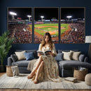 Fenway Park Wall Art Canvas Print | Large Baseball Stadium