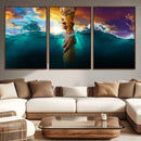 God Hand Wall Art Canvas Print