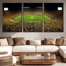 Stadium in Michigan Wall Art Canvas Print, Framed American