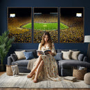 Stadium in Michigan Wall Art Canvas Print, Framed American