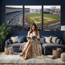 New York Yankees Baseball Team Print - Yankee Stadium Wall