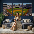 Yankee Stadium New York Wall Art Print | 3-Panel Canvas