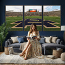 Football Stadium Wall Art – Framed Sports Field Canvas