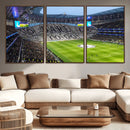 Tottenham Hotspur Stadium Canvas Print, Match Day Triple