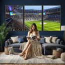 Tottenham Hotspur Stadium Canvas Print, Match Day Triple