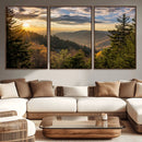 Sunrise Over the Smoky Mountains Canvas Wall Art – by MyGreatCanvas | Canvas Wall Art Prints | Photo Prints & Wall Decor