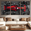 Ferrari Pit Stop Canvas Wall Art – Precision and Speed