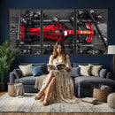 Ferrari Pit Stop Canvas Wall Art – Precision and Speed