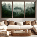 Misty Forest Wall Art – Tranquil Green Woodland Canvas by MyGreatCanvas | Canvas Wall Art Prints | Photo Prints & Wall Decor