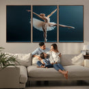 Ballet Dancer Wall Art – Framed Graceful Pose Canvas by MyGreatCanvas | Canvas Wall Art Prints | Photo Prints & Wall Decor