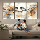 Beautiful Birds Wall Art – Framed Watercolor Branch Canvas by MyGreatCanvas | Canvas Wall Art Prints | Photo Prints & Wall Decor