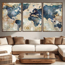 World Map Canvas Print – Framed Wall Art for Couples, by MyGreatCanvas | Canvas Wall Art Prints | Photo Prints & Wall Decor