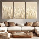 Grass Wall Art Print - Elegant Neutral Decor for Living