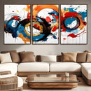 Abstract Wall Art, Rings Wall Art Canvas Print