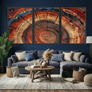Abstract Tree Ring Art, Colorful Tree Ring Wall Decor, by MyGreatCanvas | Canvas Wall Art Prints | Photo Prints & Wall Decor
